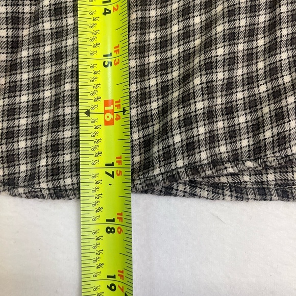 American Eagle Cropped Flannel Woman’s Size XS Oversized Hoodie - Picture 9 of 13